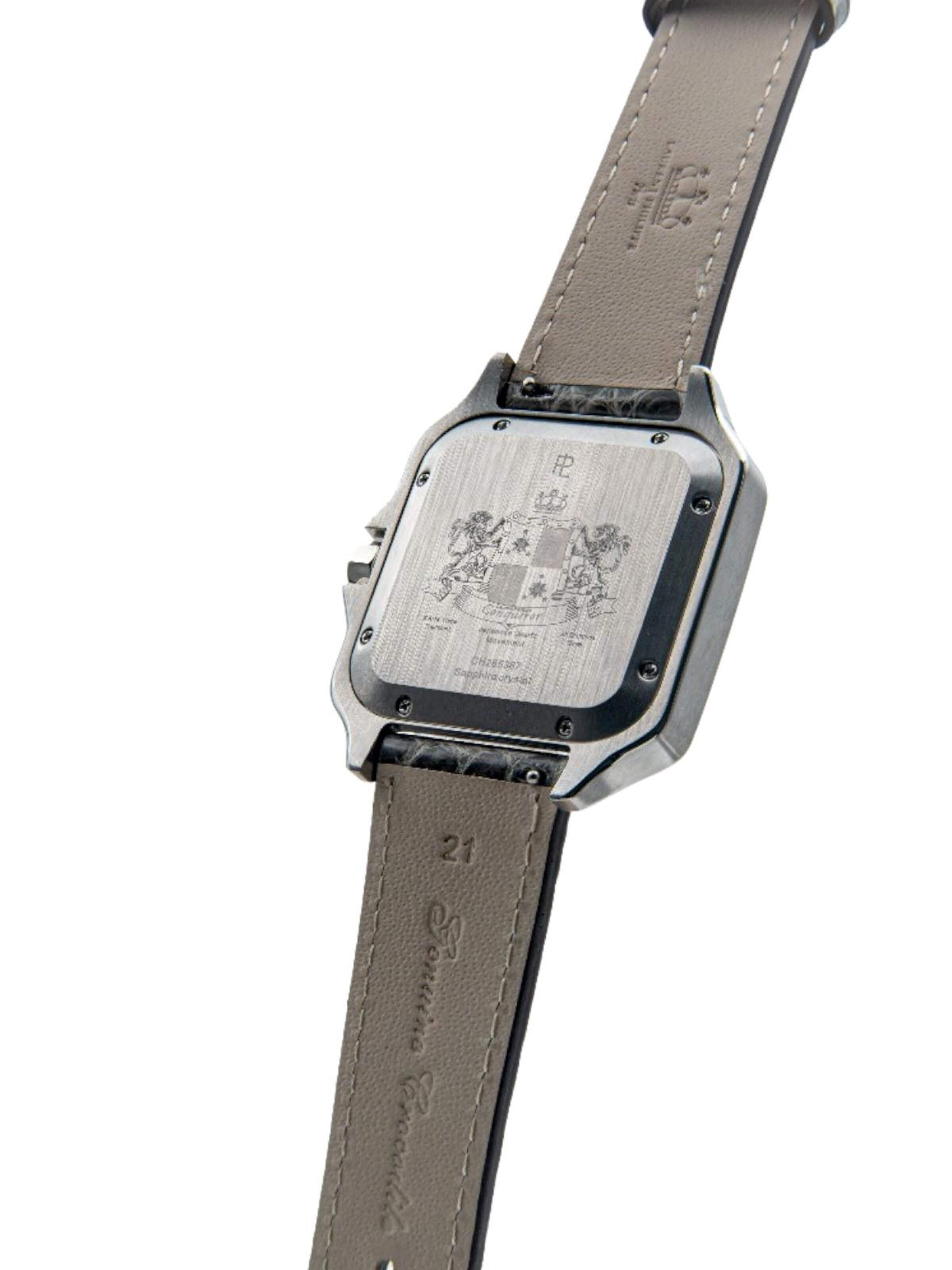 Laurent Philippe Analoguhr 'Conqueror Black Orlov - Platinum Veins'‌‌ in Grau