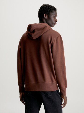 Sweat-shirt Calvin Klein Jeans en marron