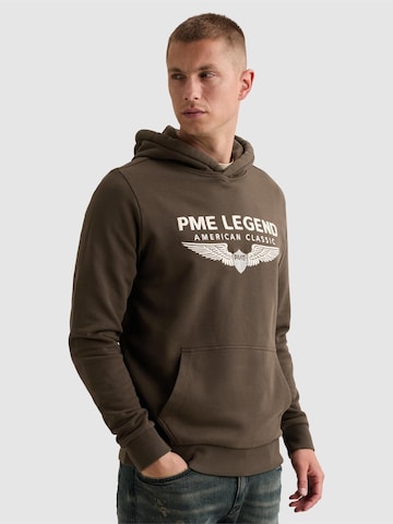 Sweat-shirt 'Hoodie in 100% cotton with logo' PME Legend en marron