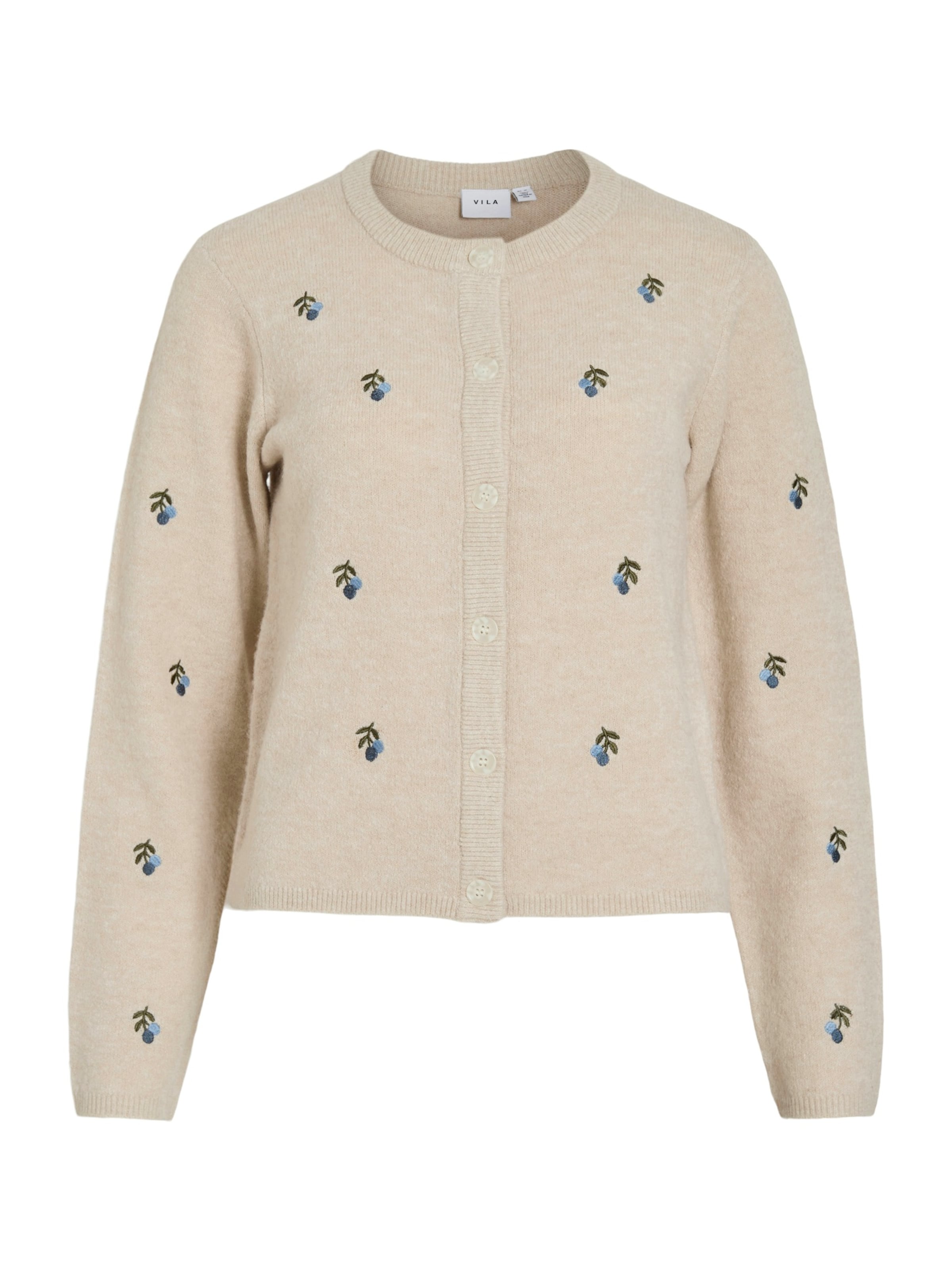 Cardigan 'VISEBORA' VILA en gris : devant