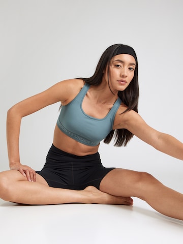 UNDER ARMOUR Bustier Sport-BH in Blau: Vorderseite