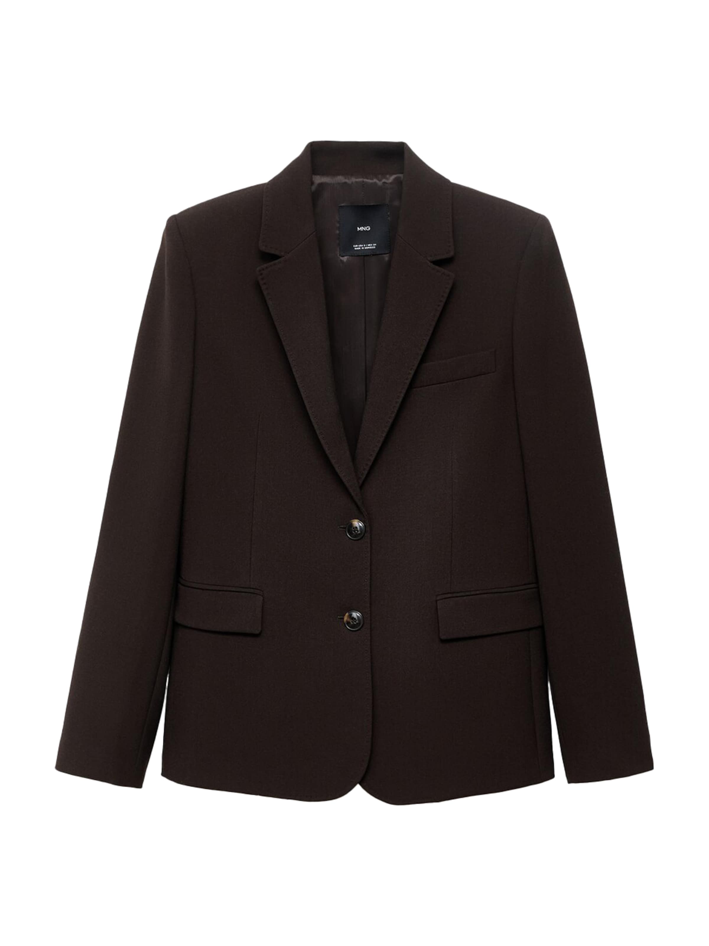 MANGO Blazers 'Bergen' in Bruin: voorkant