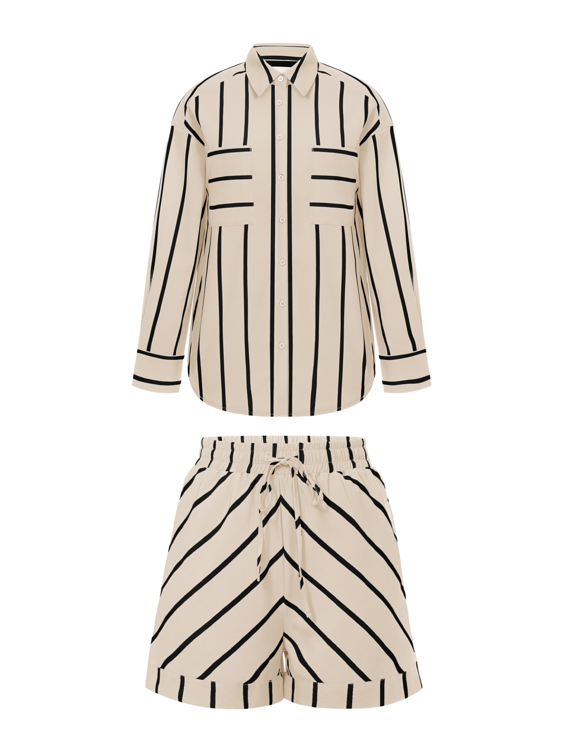 Imily Bela Shorty in apricot / schwarz, Produktansicht