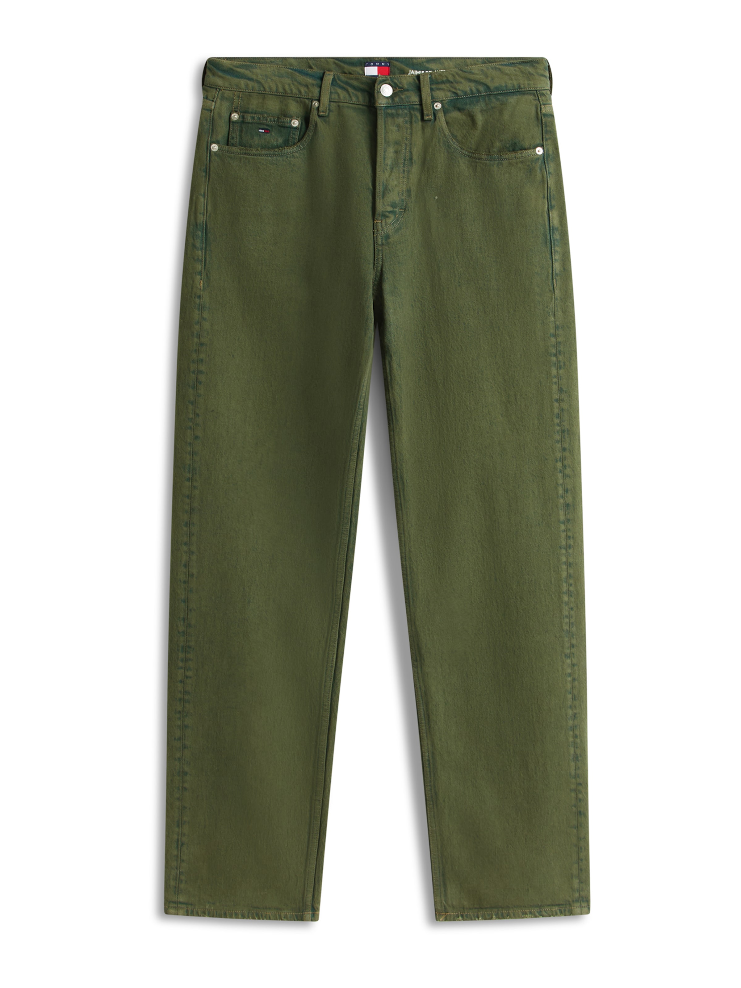 Wide leg Jeans 'JAIMIE' de la Tommy Jeans pe verde: față