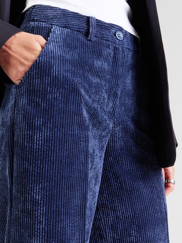 MORE & MORE - Pierna ancha Pantalón de pinzas en azul