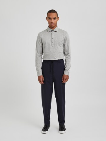 Bertoni Slim Fit Poloshirt 'Halvor' in Grau