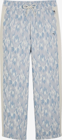 PUMAregular Sportske hlače 'Nostalgia T7' - plava boja: prednji dio