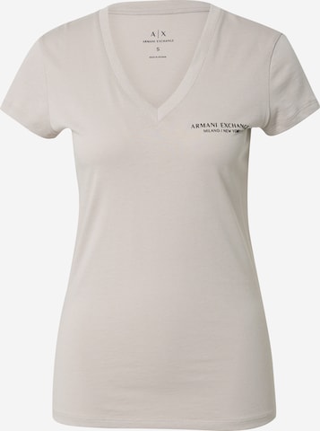 ARMANI EXCHANGE T-shirt i grå: framsida