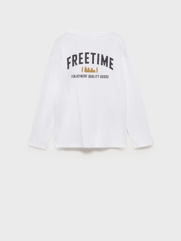 MANGO KIDS Shirt 'FREETIME' in White