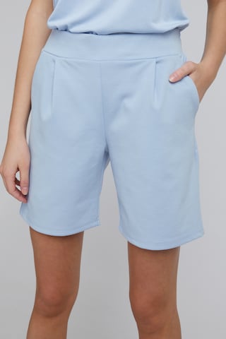 ICHI Regular Shorts 'Kate' in Blau