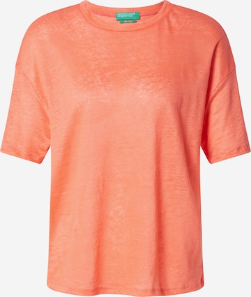 UNITED COLORS OF BENETTON - Camisa em laranja: frente