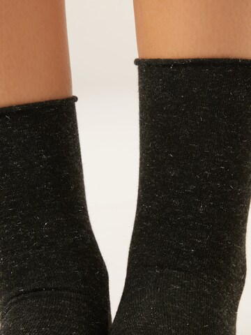 CALZEDONIA Socks in Black