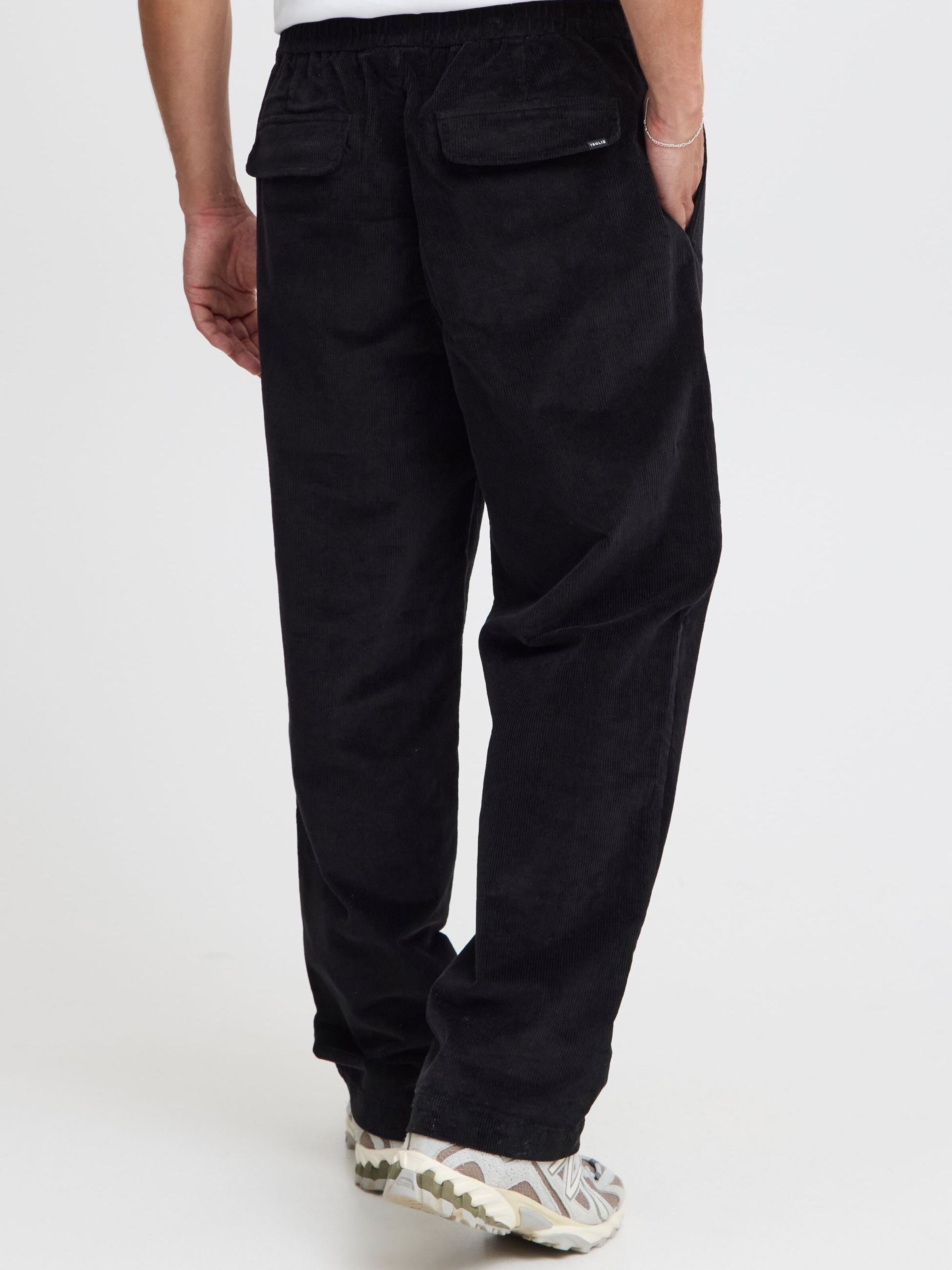Regular Pantalon chino !Solid en noir