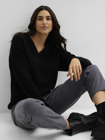 Pull-over oversize bonprix en noir
