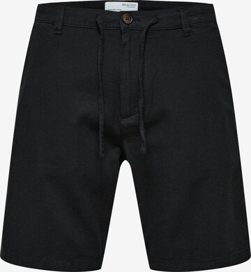 SELECTED HOMME Chino 'Brody' in Zwart: voorkant