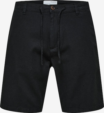 SELECTED HOMME Chino Pants 'Brody' in Black: front