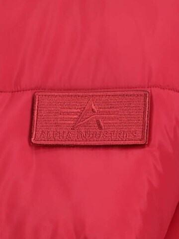 ALPHA INDUSTRIES Between-Season Jacket 'MA-1 Puffer' in Red