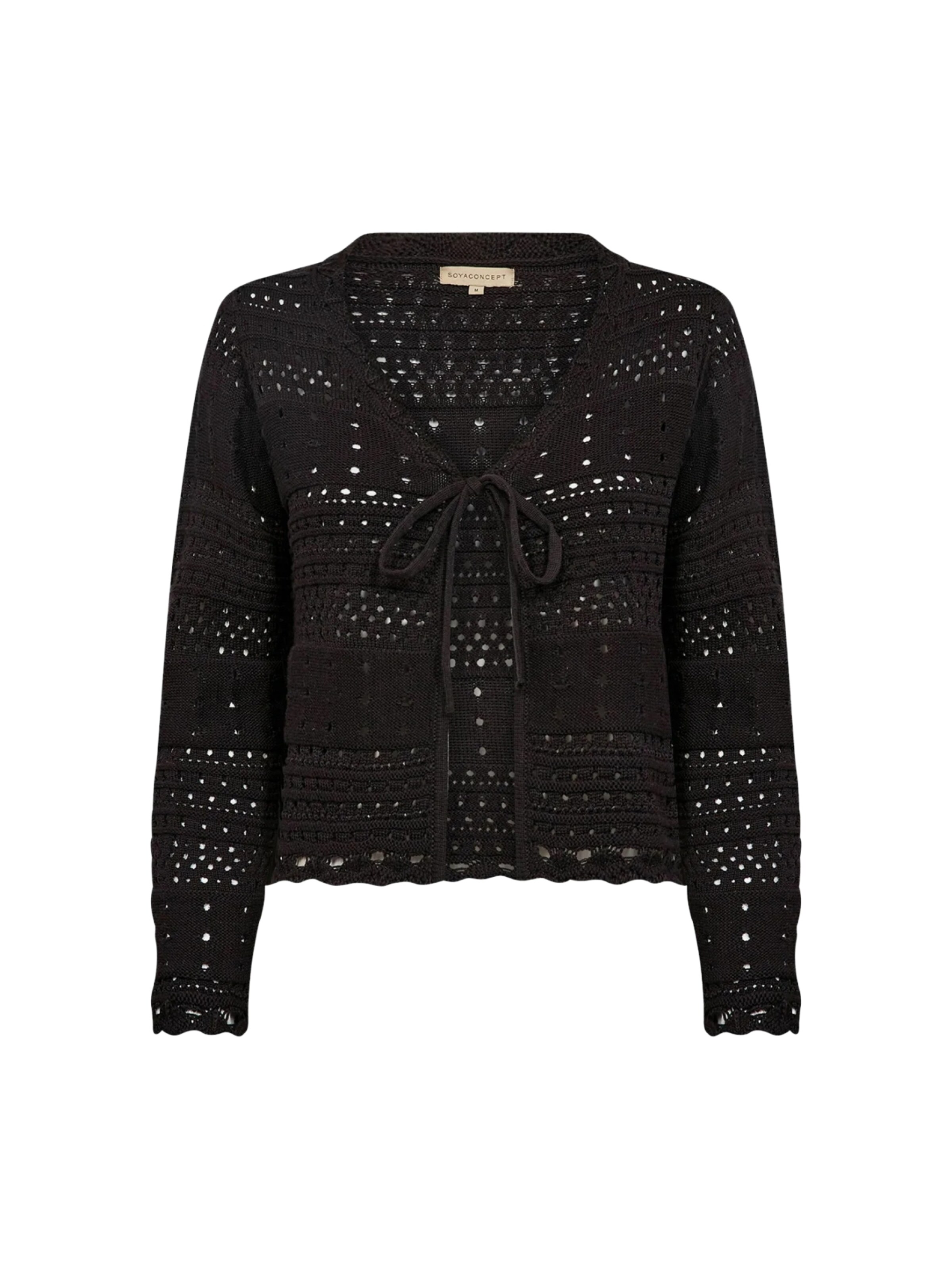 Soyaconcept Strickjacke ' PERRY 6 ' in Schwarz: Vorderseite