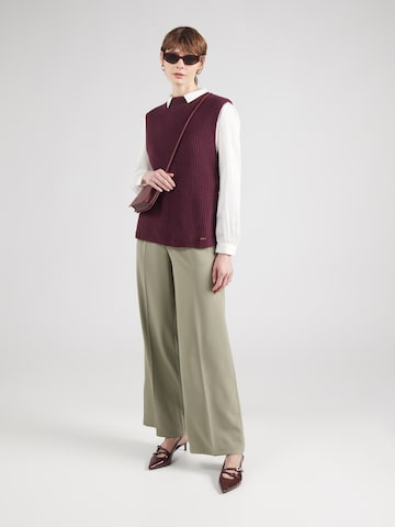 Wide leg Pantaloni con piega frontale 'SLFTINNI' di SELECTED FEMME in grigio
