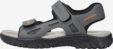 Rieker Hiking Sandals in Grey