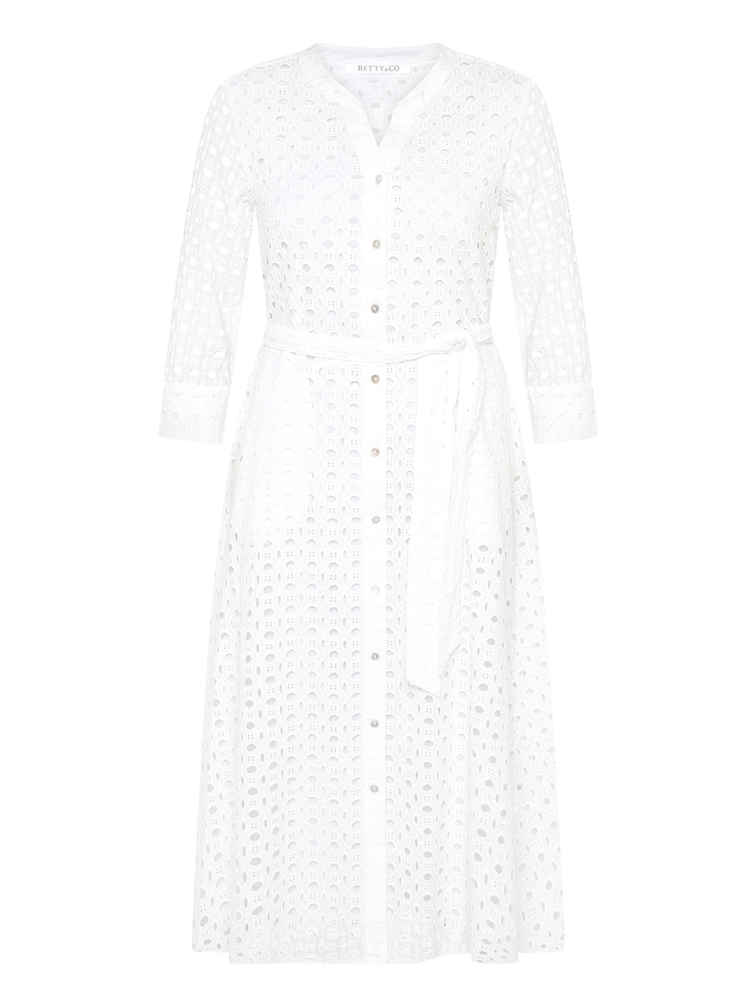 Betty & Co Evening dress in White: front