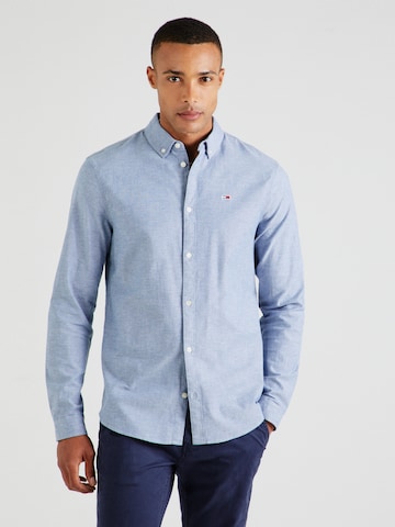 Tommy Jeans Slim fit Ing - kék: elől