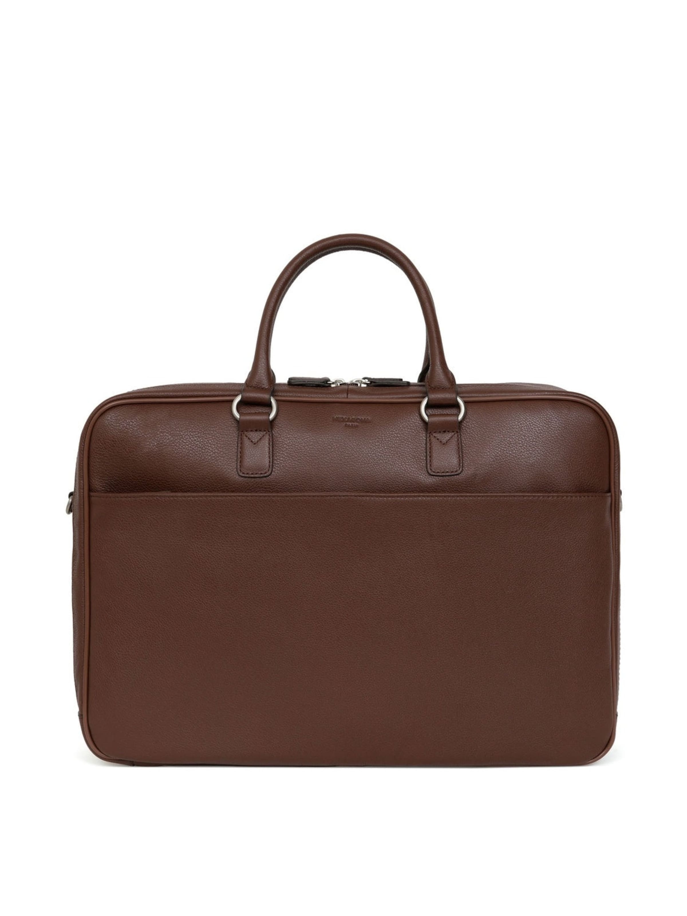 Hexagona Handtasche 'Confort Business'‌‌‌‌‌‌‌‌‌‌ in Braun: Vorderseite