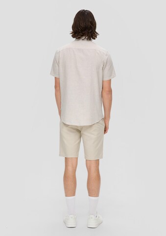 QS Slim Fit Hemd in Braun
