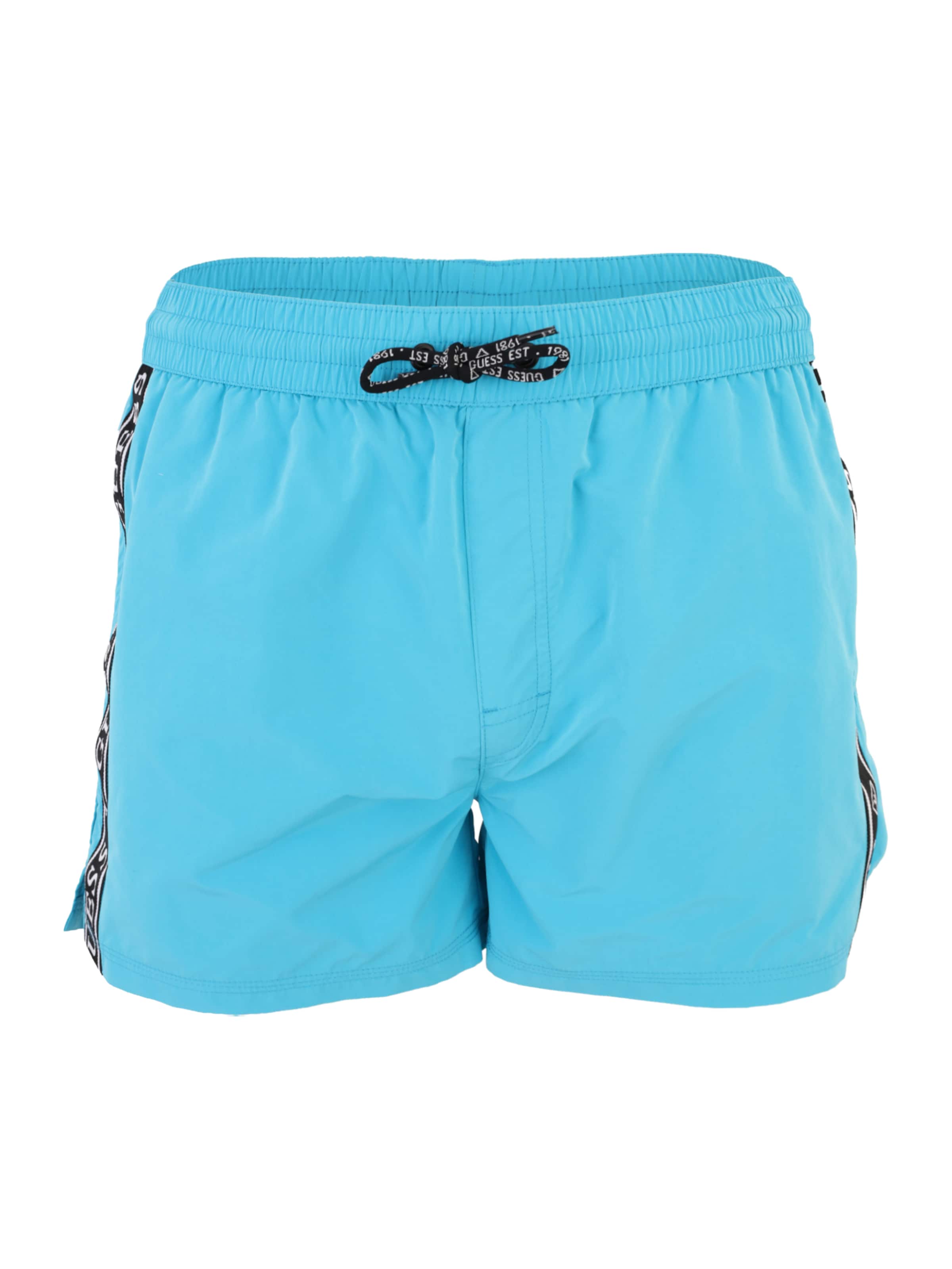 Shorts de bain GUESS en bleu : devant