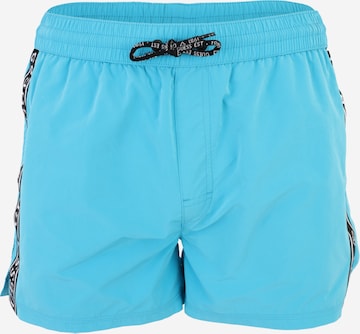 Shorts de bain GUESS en bleu : devant