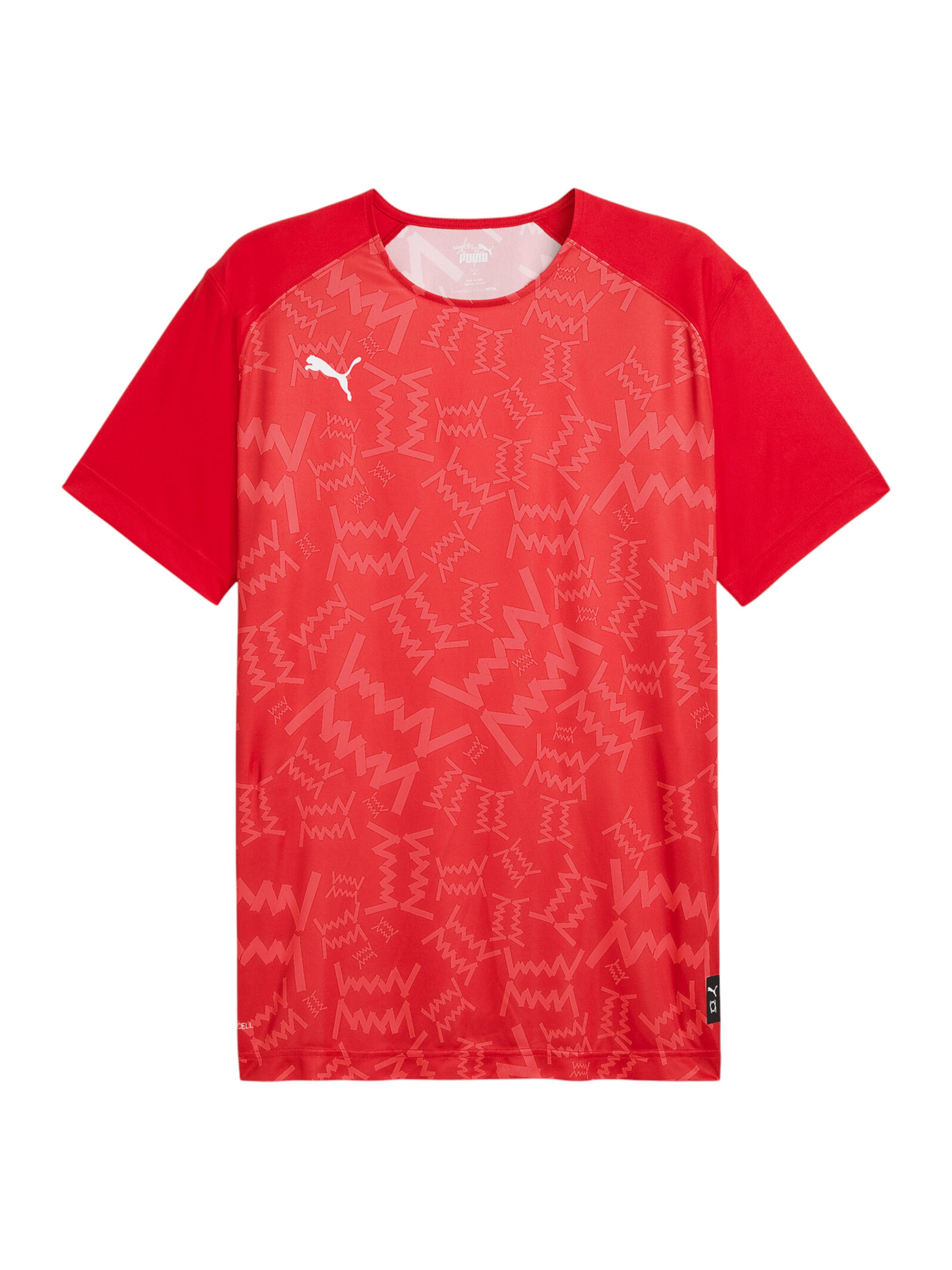 Tricou funcțional 'Teamjaws' de la PUMA pe roșu: față