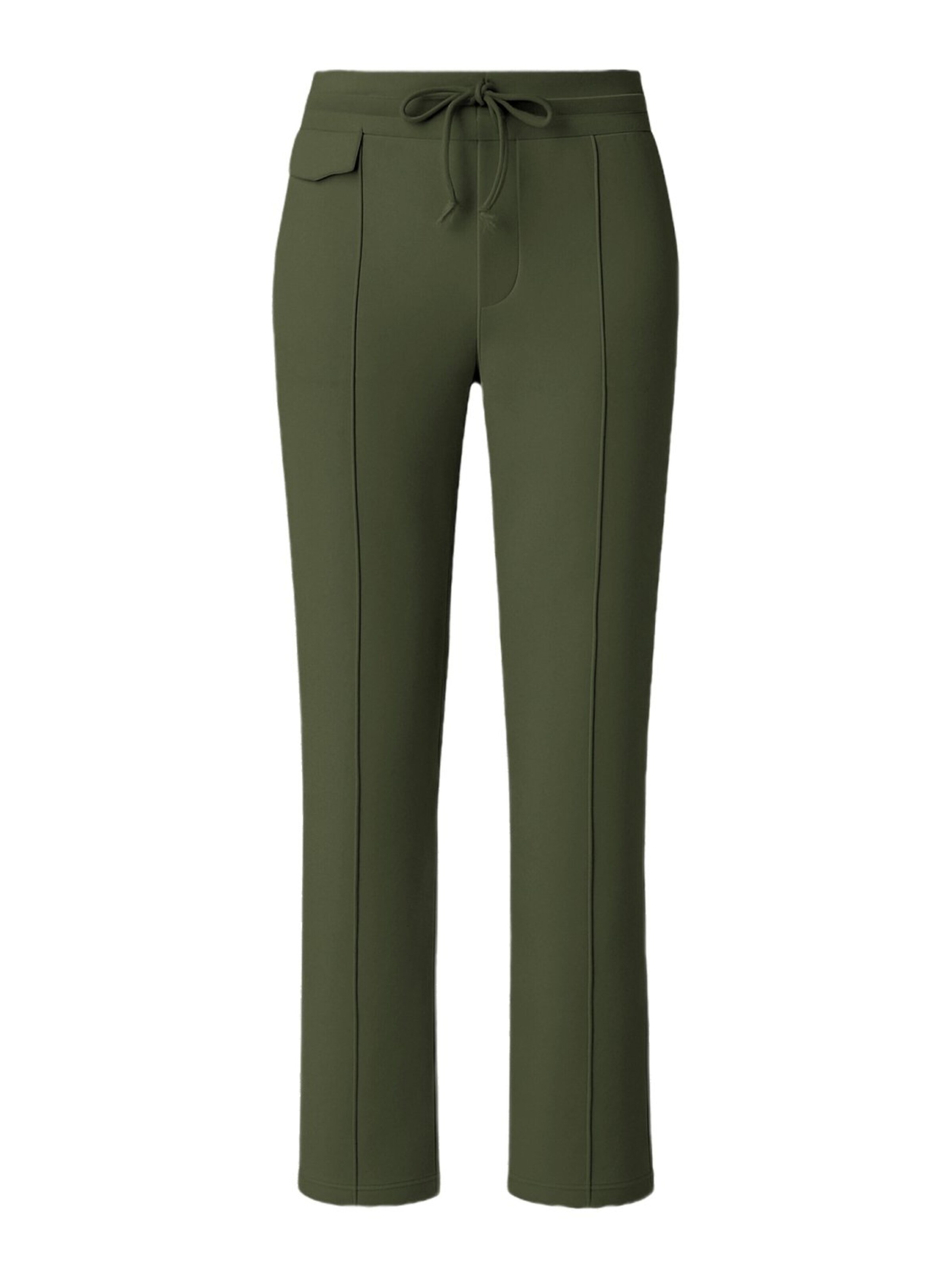 UNIQVIBE Regular Broek in Groen: voorkant