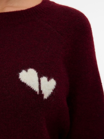 VERO MODA Pullover 'VMBam' i rød