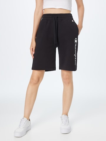 Champion Authentic Athletic Apparel Regular Sportshorts in Schwarz: predná strana