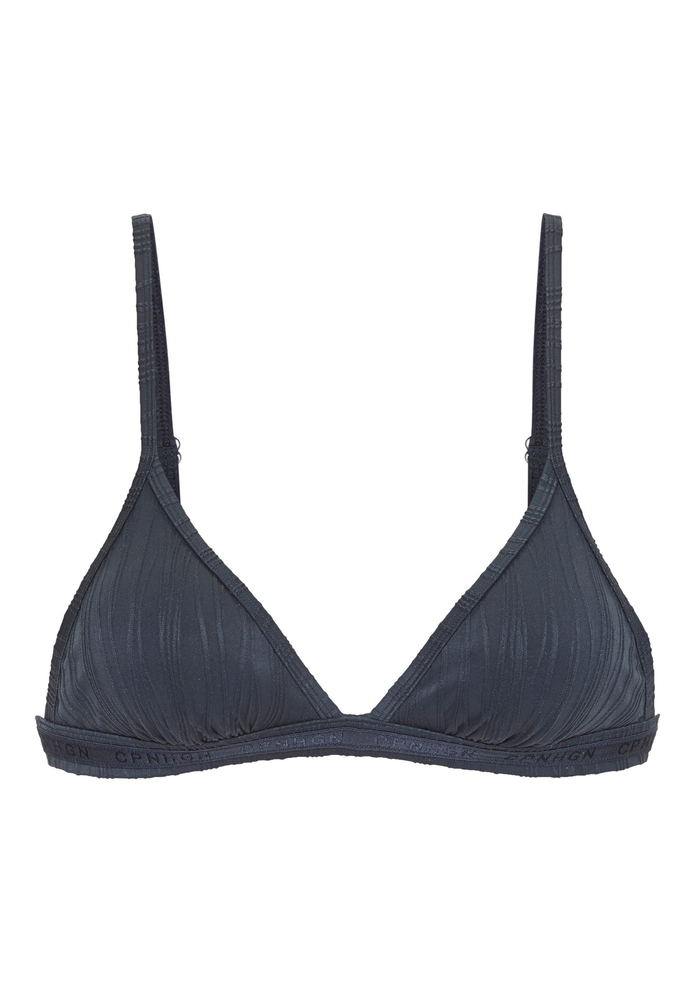 Copenhagen Studios Сутиен с триъгълни чашки Горнище на бански в синьо: отпред