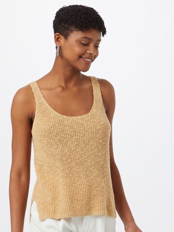 Top in maglia di GAP in beige: frontale