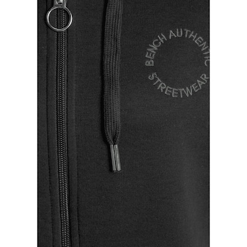 BENCH Zip-Up Hoodie in Black