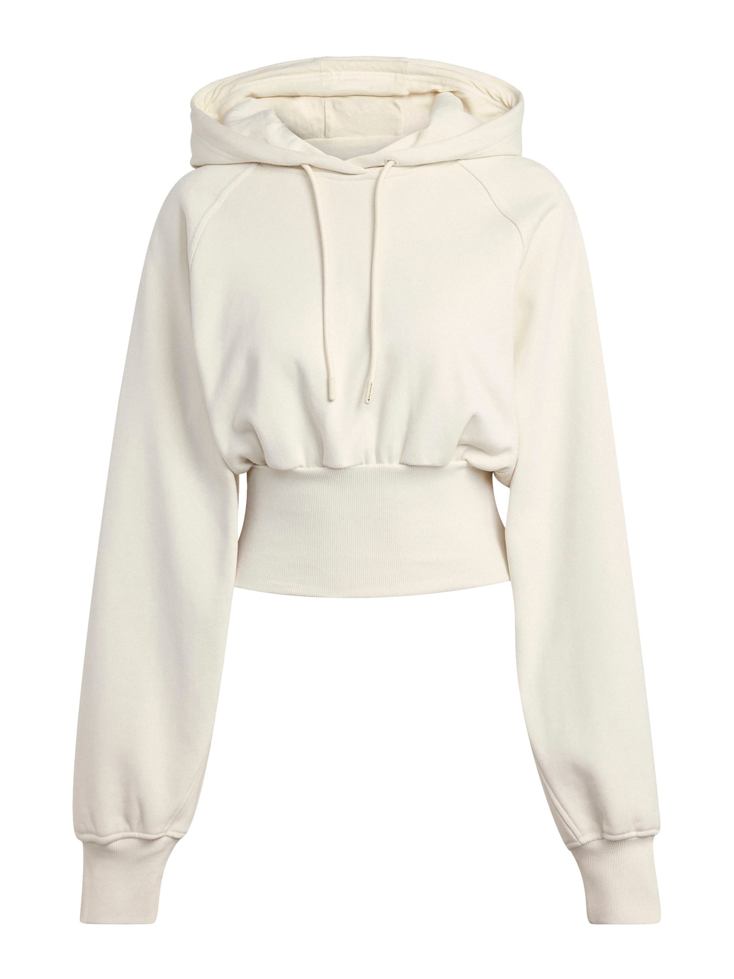 ADIDAS BY STELLA MCCARTNEY Sportsweatshirt 'Cropped' i beige: forside