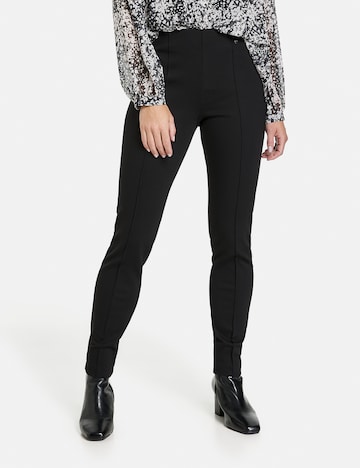 GERRY WEBER Slimfit Hose in Schwarz: predná strana