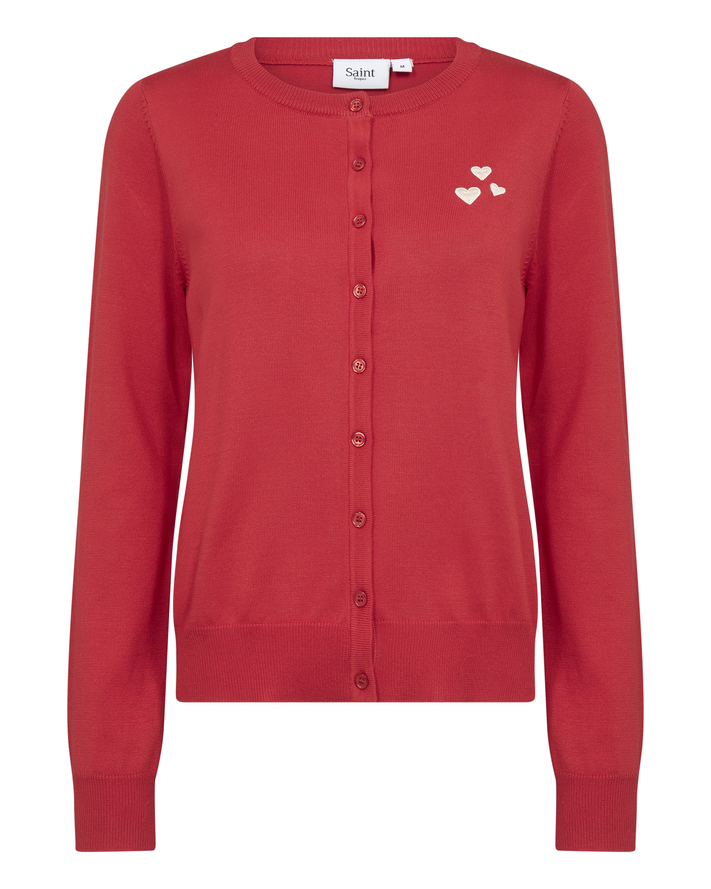 Cardigan 'Valentina' SAINT TROPEZ en rouge : devant