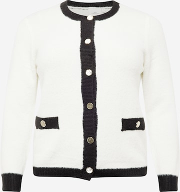 ONLY Carmakoma Knit Cardigan 'Lady' in White: front