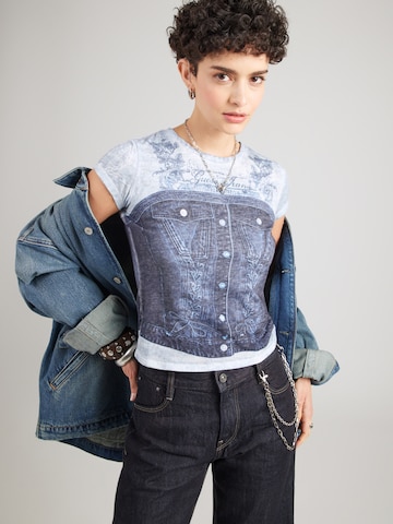 Maglietta di GUESS in blu: frontale