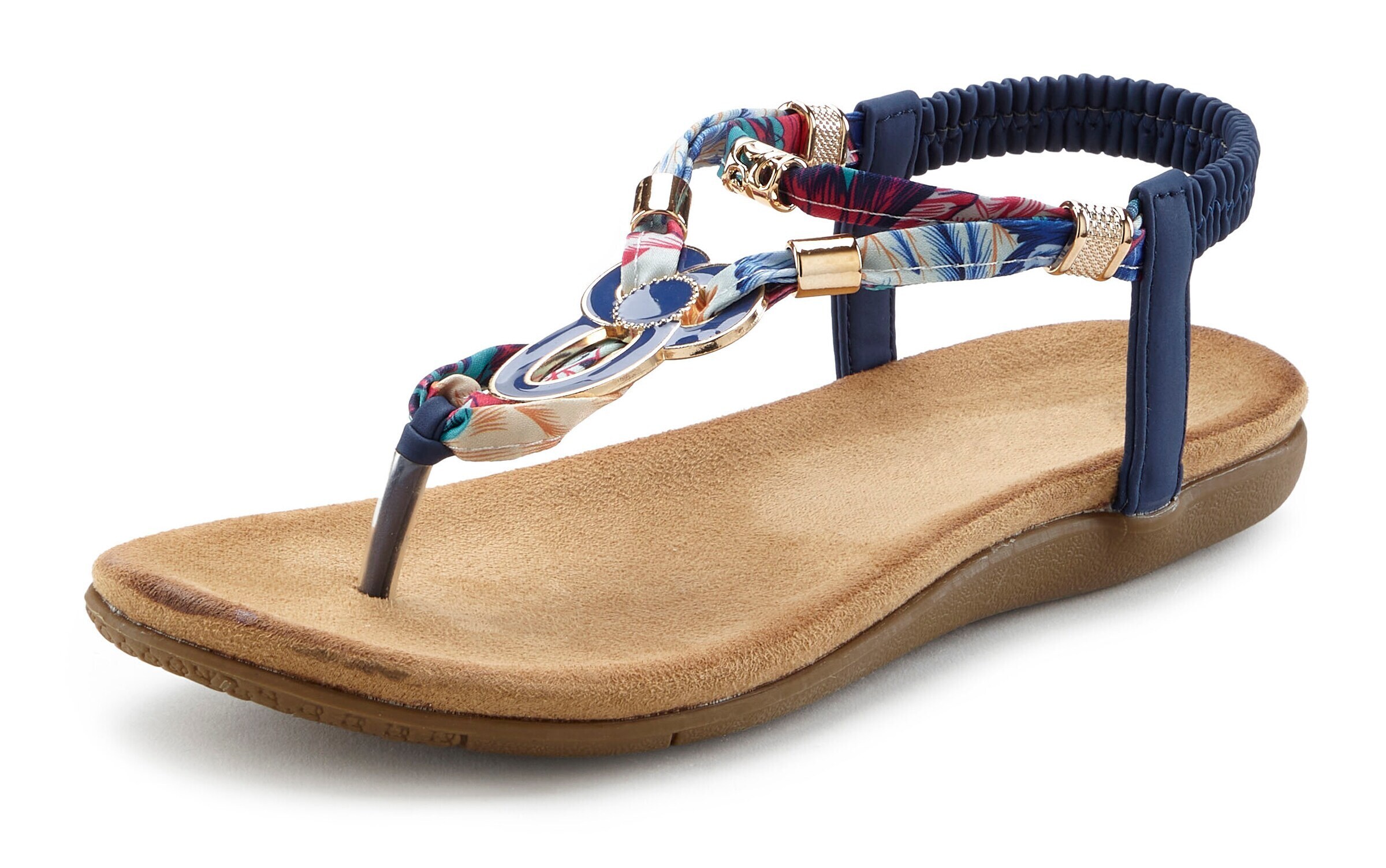 Flip-flops de la LASCANA pe albastru: față