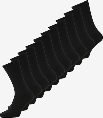 Chaussettes aprel en noir : devant