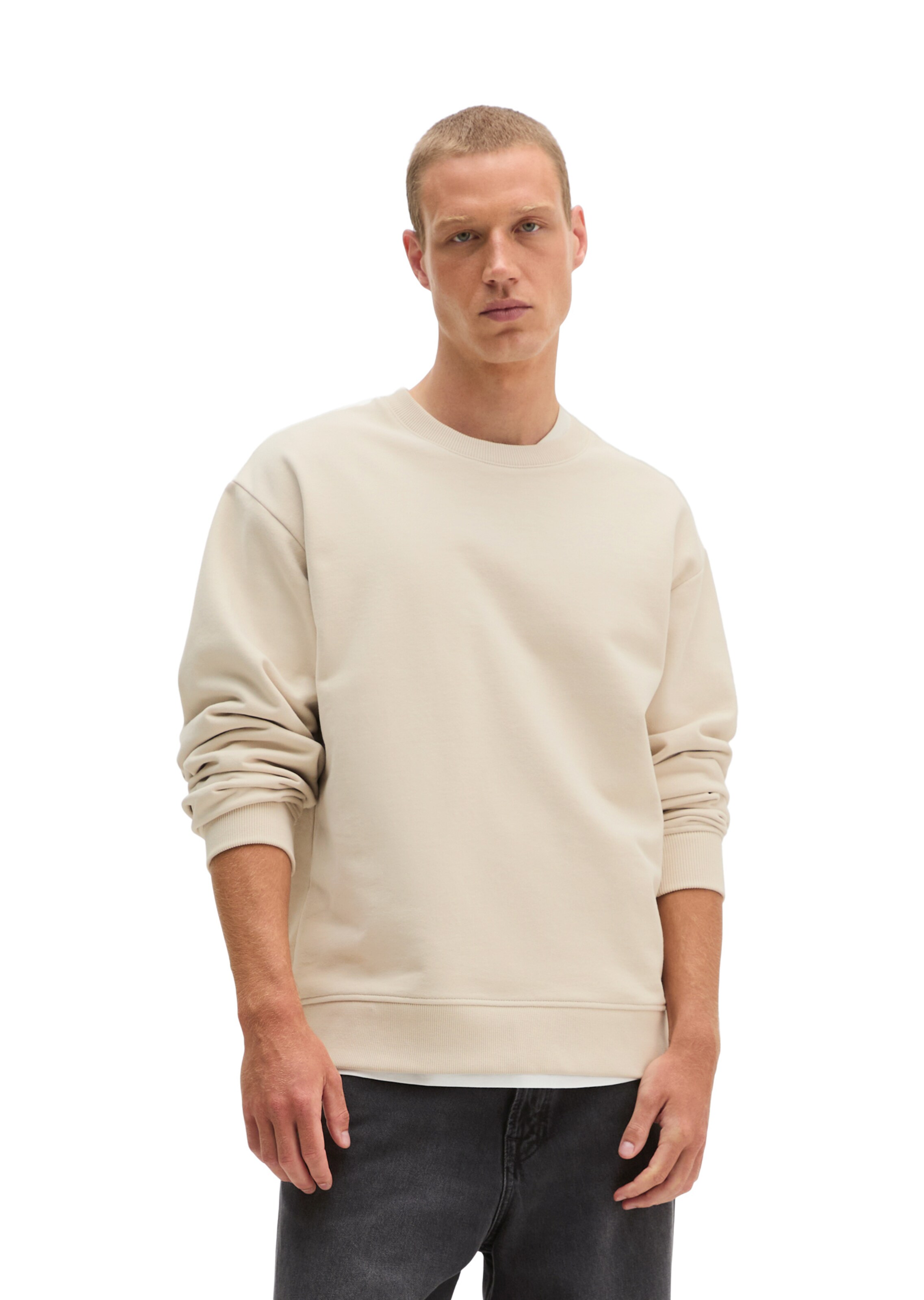 Marc O'Polo Sweatshirt in Beige: front