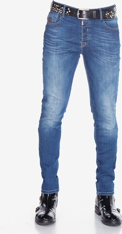 CIPO & BAXX Slimfit Jeans 'CD389' in Blau: predná strana