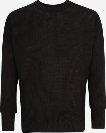 Pull-over 'KYLE' Jack & Jones Plus en noir : devant