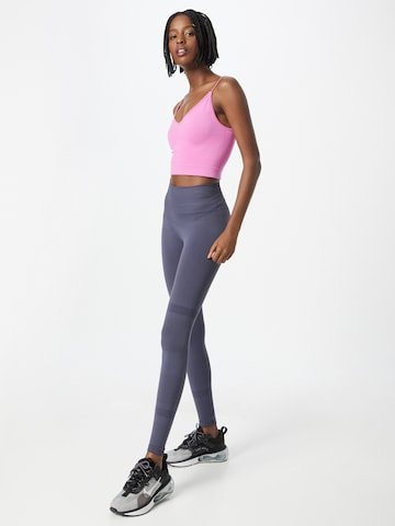 Casall Skinny Workout Pants in Blue