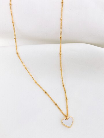 Hey Happiness - Cadena 'Shell Heart' en oro