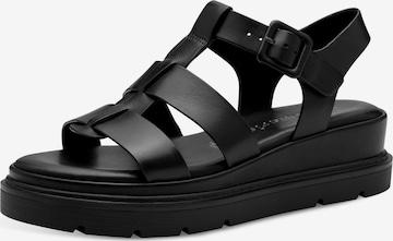 Tamaris Sandals in Black: front